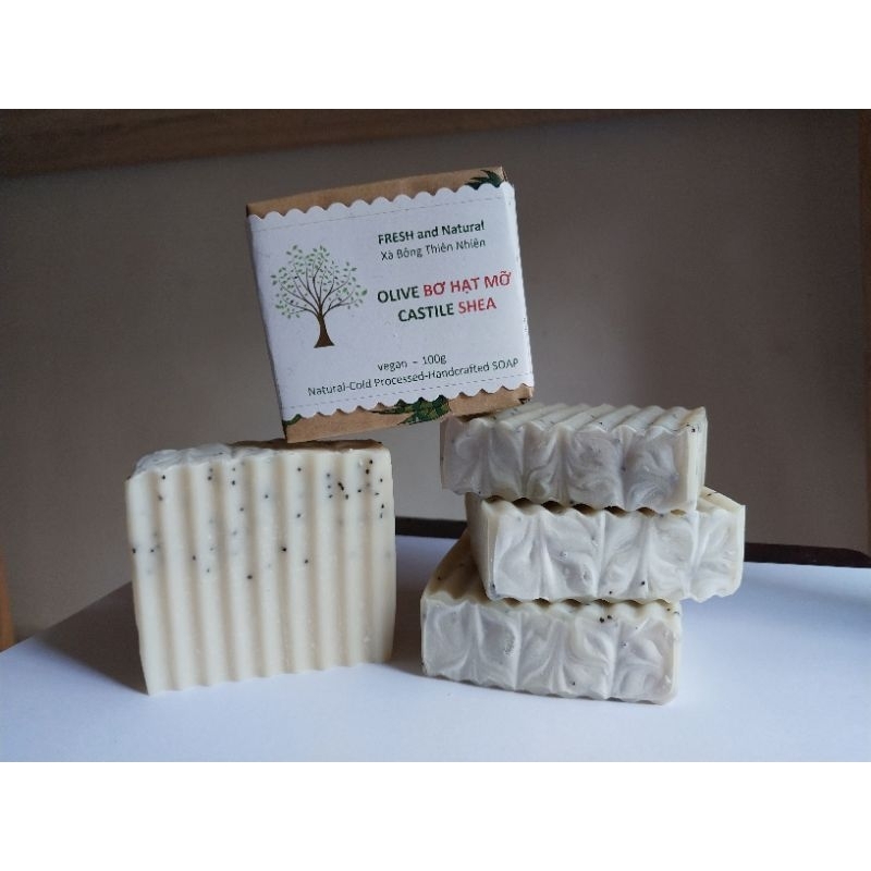 Xà bông Castile Shea / Olive Bơ Hạt Mỡ
