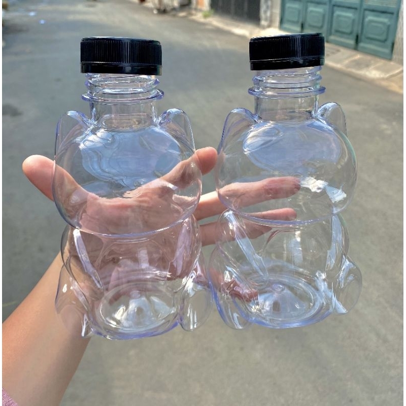 Chai Mèo 500ml Nhựa nguyên sinh tặng kèm khi mua trà sữa - chè dưỡng nhan