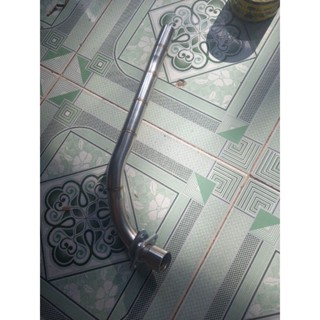 Cổ pô inox gắn bô uma và ex 210 cho sirius xăng cơ