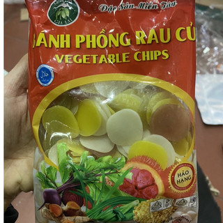 Gói 200g bánh phồng tôm rau củ đặc sản miền tây