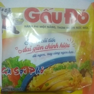 Combo 5 gói Mì tôm Gấu đỏ 63g