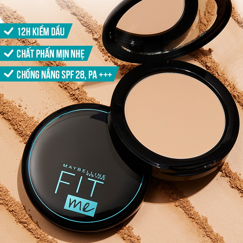 Phấn Nền Kiềm Dầu Maybelline Fit Me Matte+Poreless Powder SPF28 Pa+++ 112 6g LS