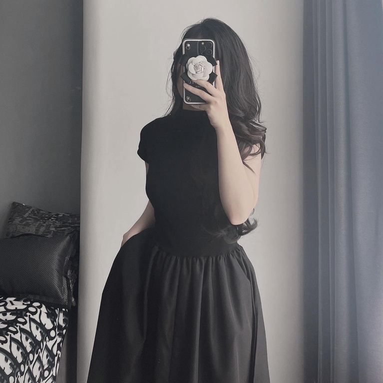 Váy thun A dài xoè dưới Ju Dress