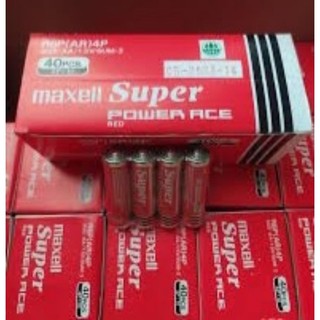 Pin Tiểu Maxell Super Power ACE red ( hộp 40 viên)