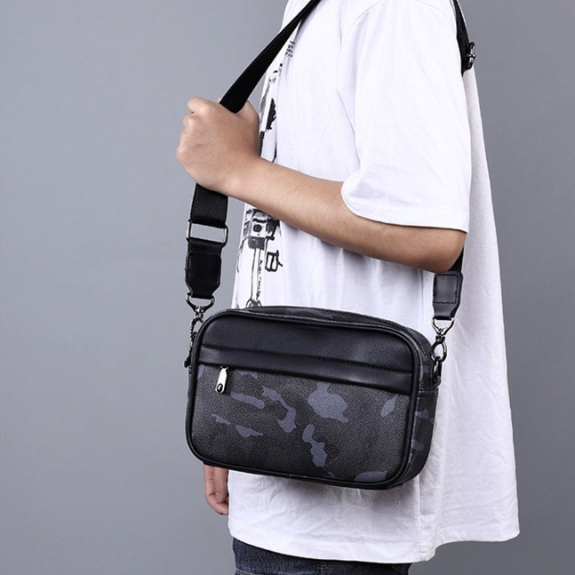 Túi hộp chữ nhật đeo chéo nam tiện lợi thời trang đựng vừa điện thoại da mềm xịn thời trang Mina