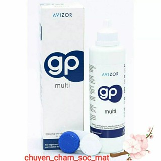   Date 2027  Dung dịch ngâm rửa kính áp tròng nước ngâm lens Avizor GP Multi 240ml - Buddy Central   Chính Hãng Avizor   