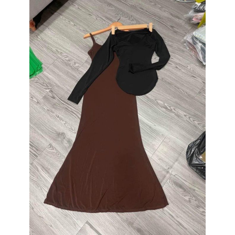 Set váy kèm khoát bigsize