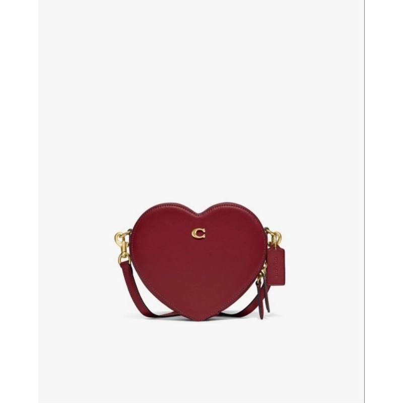 Túi C*oach trái tim da thật xinh xắn