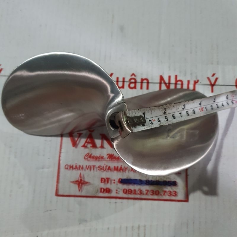 Chân vịt inox ab 2 cánh thái honda 6.0hp 6.5hp máy nhong cốt xéo loại bóng mờ cam kết như hình giá sỉ