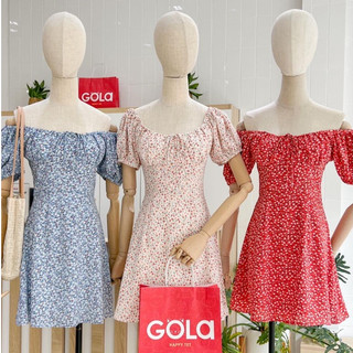 Đầm LARA - Đầm nhún ngực cột nơ