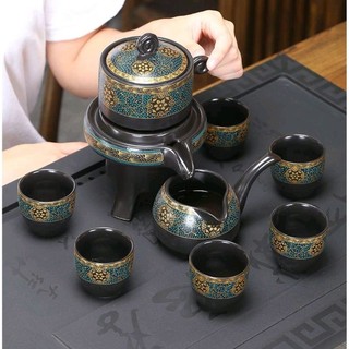 Bộ Ấm Chén Pha Trà Cối Xay (Bao gồm 1 ấm trà, 6 chén trà và 1 bộ cối xay)