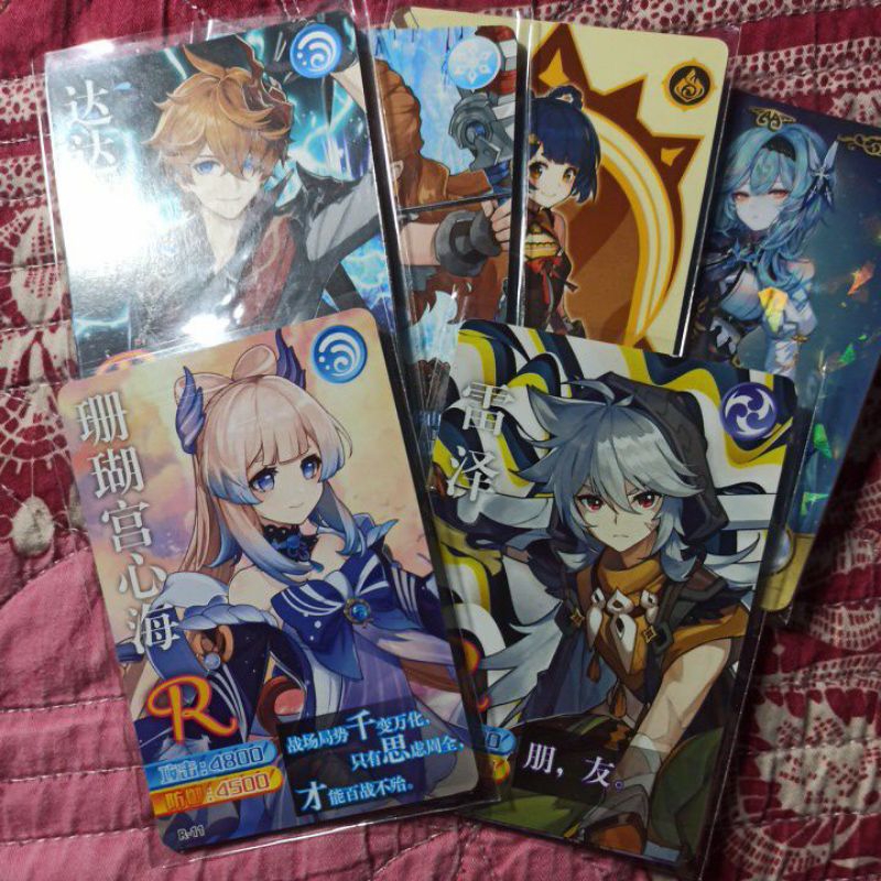 Card Genshin Impact lẻ hàng unoff loại R(Vui lòng đọc mô tả sản phẩm)