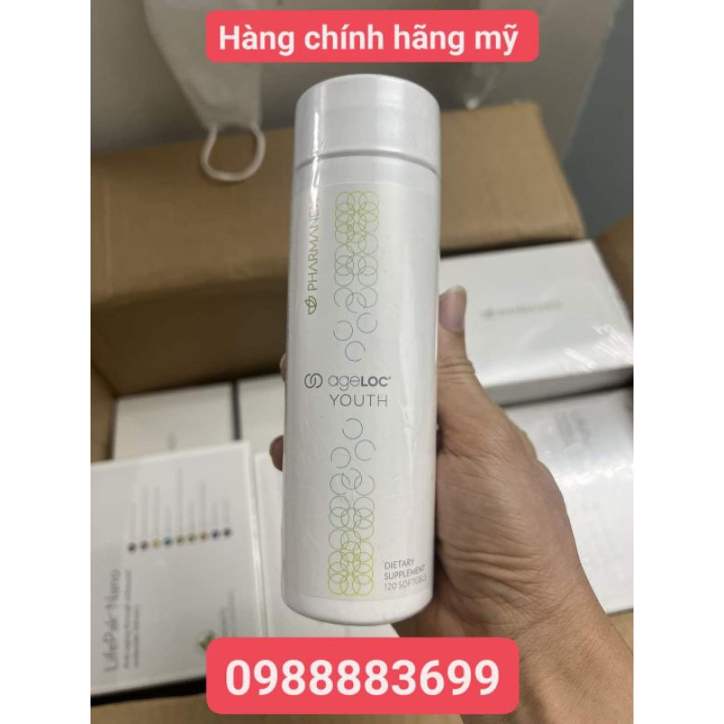 Ageloc Youth Nuskin (120 viên ). Hàng chính hãng mỹ, giúp trẻ hóa tế bào tăng cường sức đề kháng.