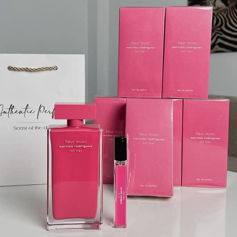 Nước Hoa Nữ Authentic Narciso Rodriguez Fleur Musc For Her EDP 100ml Màu Hồng Đậm