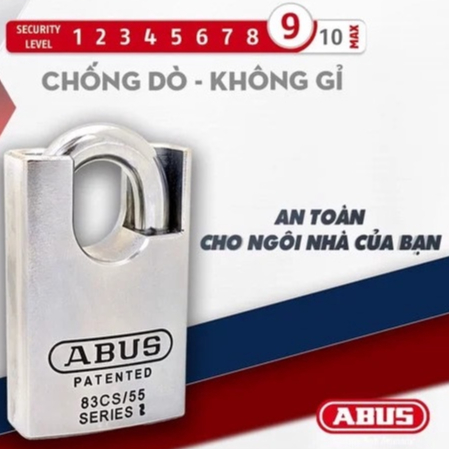 Ổ KHÓA CHỐNG TRỘM CAO CẤP ABUS 83/55