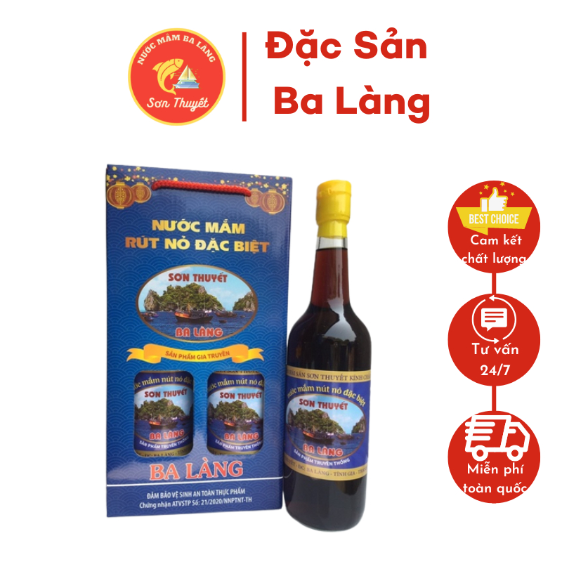 Nước mắt nhỉ Sơn thuyết ba làng 40N 650ml