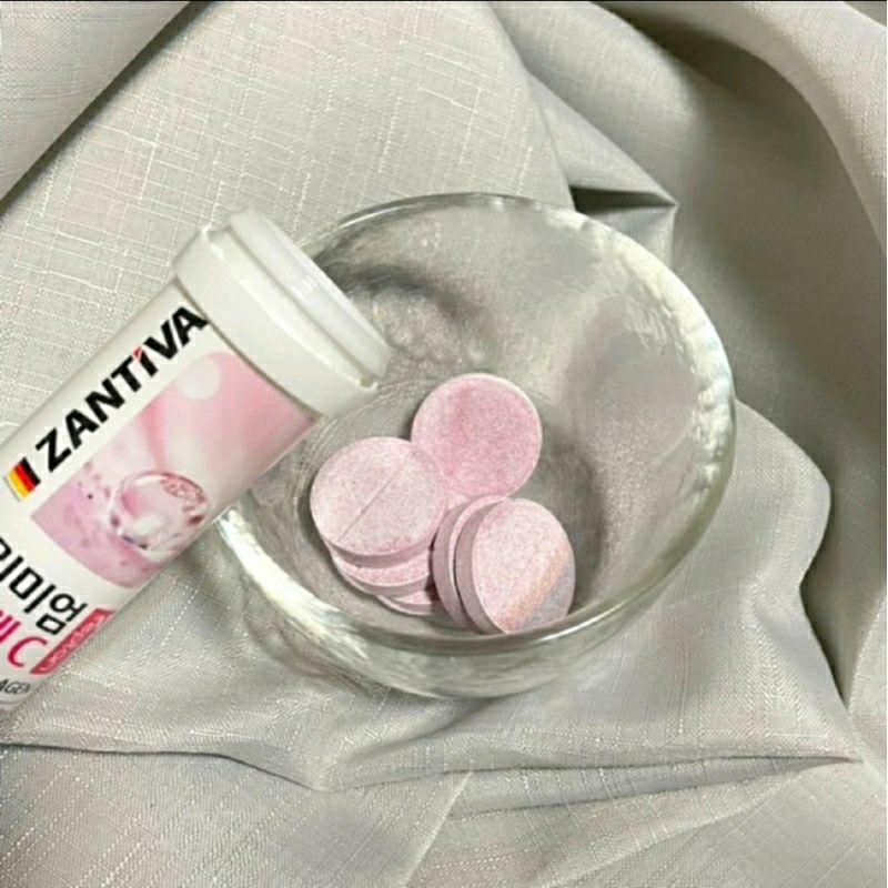 Viên sủi Collagen C Zantiva Premium dạng ống 20 viên Hàn Quốc