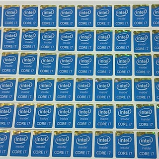 Tem Dán Core i7 Th4 ,5 Laptop ( màu trắng - Xanh )
