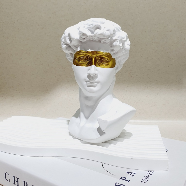 Tượng Thần Hy Lạp David Trắng