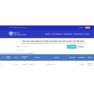 Hạ sốt Hapacol 150mg DHG