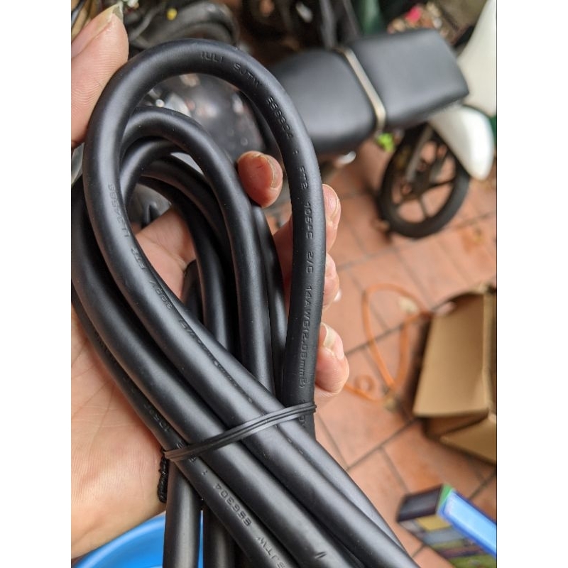 Dây nguồn loại lớn 2x 2.08mm dây 14awg dài 2.5m