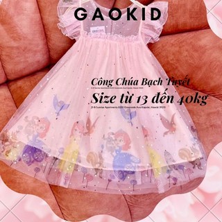 Đầm Công Chúa Bạch Tuyết Thun Cotton