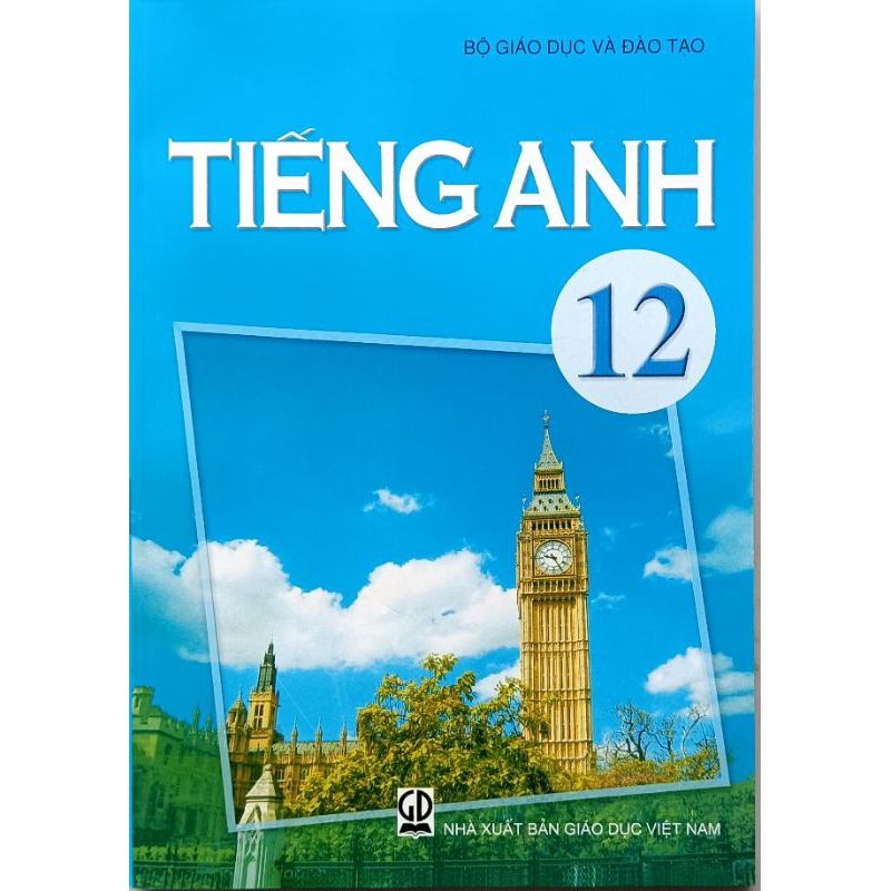 Tiếng Anh 12 và bìa bao kính