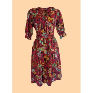 Si tuyển - Đầm Sophilita họa tiết tay lỡ size M sang trọng