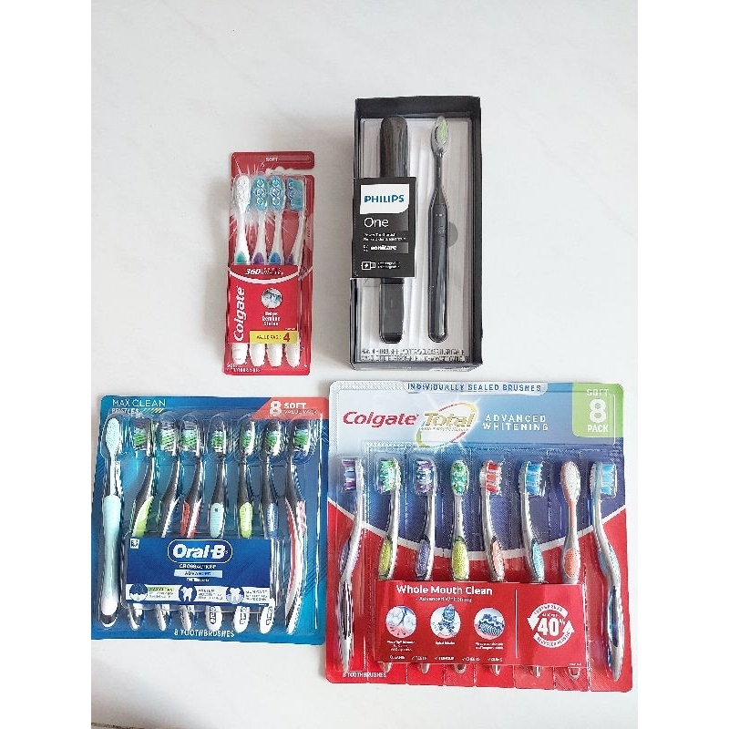 SET 2 CÂY BÀN CHẢI ĐÁNH RĂNG COLGATE MỸ LÔNG BÀN CHẢI MỀM  TOTAL ADVANCED WHITENING nhập từ mỹ