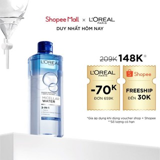 Nước tẩy trang L'Oreal Micellar Water 3 in 1