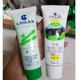 Sữa rửa mặt Lyolan 120gr (sữa bò - dưa leo)