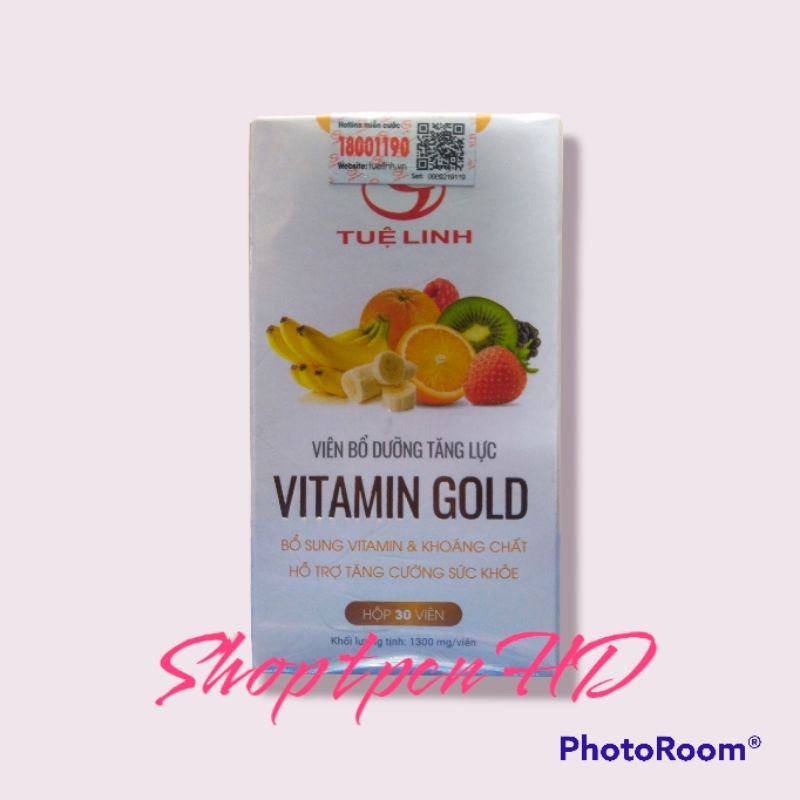Vitamin Gold Tuệ Linh nâng cao sức khoẻ, tăng cường miễn dịch, giảm mệt mỏi, hồi phục nhanh
