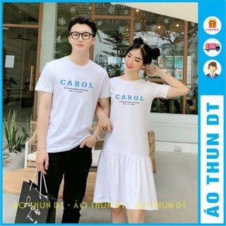 Áo thun nam nữ chung form, Mẫu Carol dễ thương