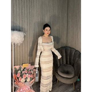 🌸Váy 2s ren body dáng dài không kèm áo choàng TẶNG TAG CÀI ❤️❤️