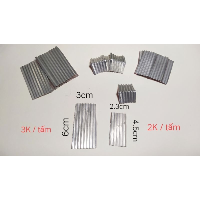 Tấm tôn mô hình mini bằng chất liệu Nhôm