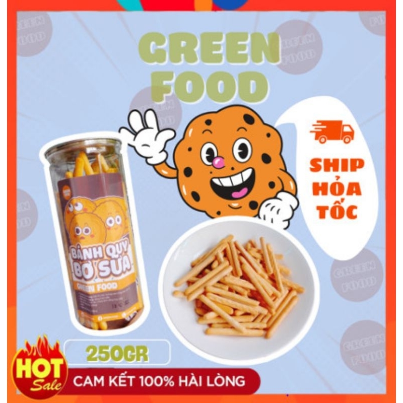 Bánh Qui Đũa Bơ Sữa 250gr Thơm Ngon, Chấm Với Sữa Bao Ngon