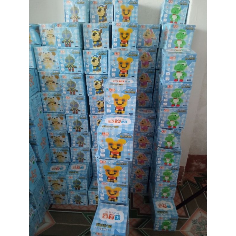 Lego mini hoạt hình 3d dễ thương ib chọn mẫu, xếp hình