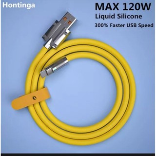 Cáp mập sạc  siêu nhanh 120w 6A. cáp mập bằng silicon siêu bền