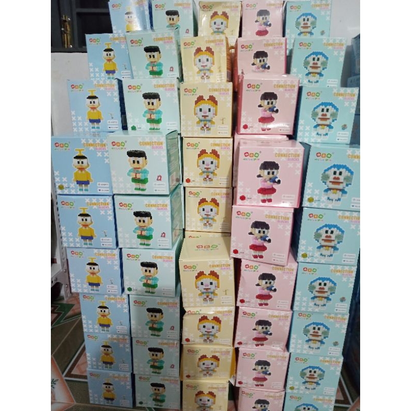 Lego mini hoạt hình 3d dễ thương ib chọn mẫu, xếp hình