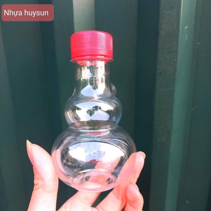 chai hồ lô đựng riêu chai 150ml chai kèm nắp đen nắp đỏ