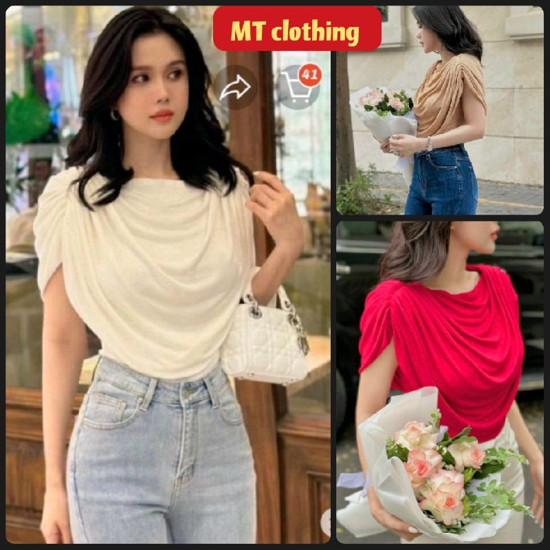 Áo Thun Nhũ Cổ Đổ Hàng-QC