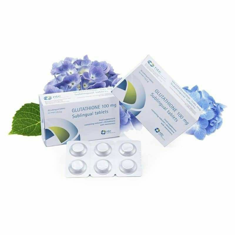 Viên Ngậm Trắng Da Dưới Lưỡi GLUTATHIONE 100Mg Italy