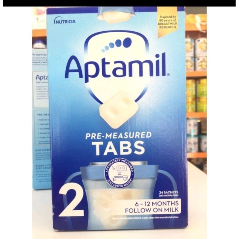 Sữa Aptamil Anh Dạng 5 Viên Thanh Số 1, Số 2, Số 3