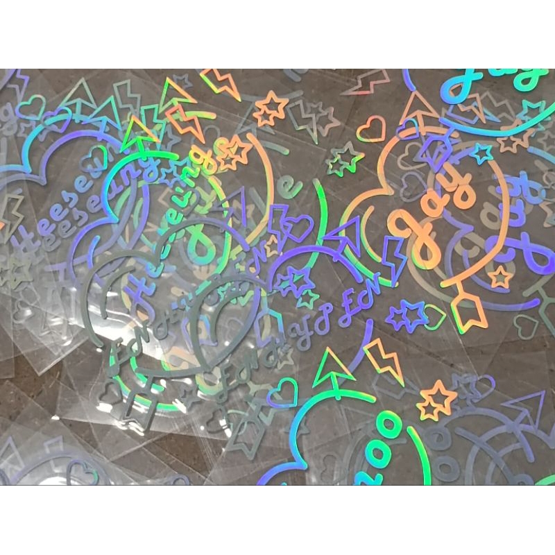 Sticker dán enhypen engene bong lightstick holograme bao viền enhypen