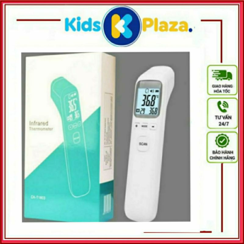 Nhiệt kế hồng ngoại 1803, đo trán, tặng kèm pin, chính hãng 100%, bảo hành 1 đổi 1, giao hàng nhanh 1 giờ