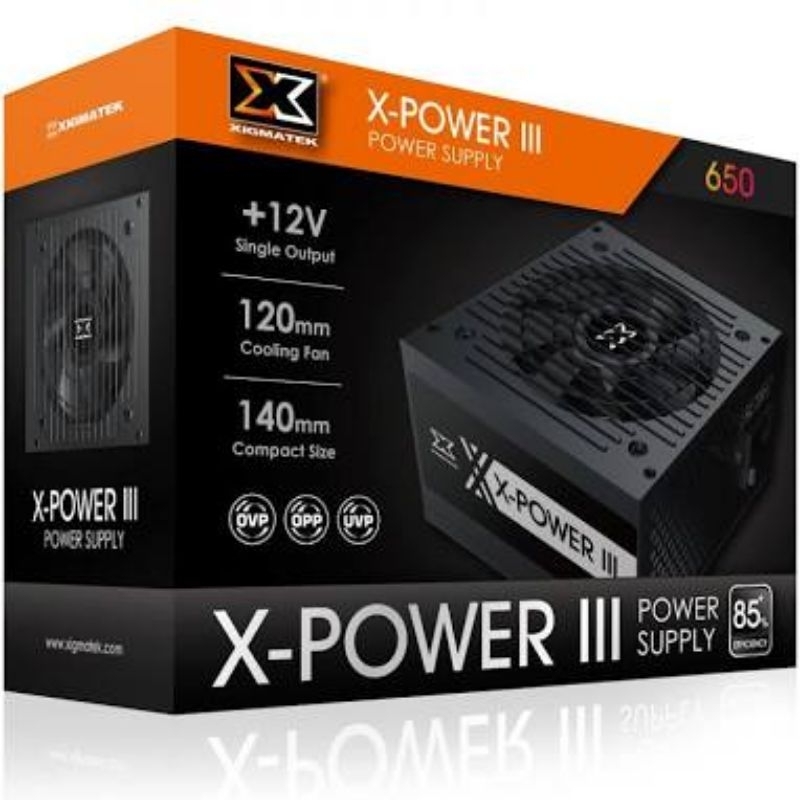 nguồn máy tính XIGMATEK X-POWER III X350 ,X450,X500.X550,X650 80 Plus Mới 100% - Bảo Hành 36T