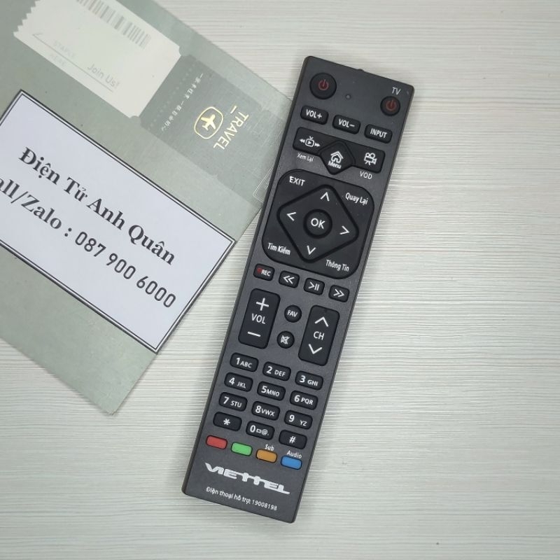 Điều khiển Viettel - Remote đầu thu Viettel hàng mới chính hãng