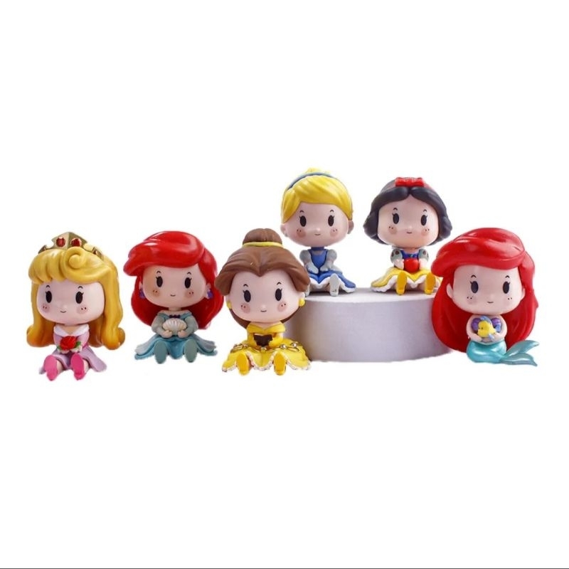 Công Chúa Disney Ngồi Bản Chibi Đáng Yêu
