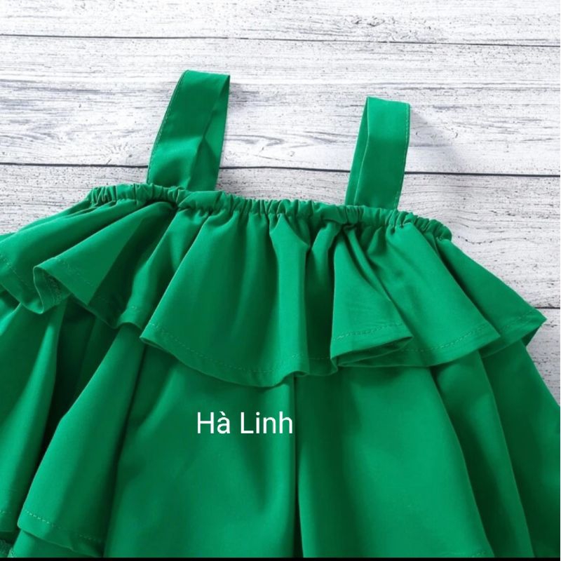 Bộ đũi 2 dây quần dài cho bé gái.