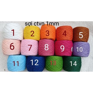 Sợi ctvn 1mm cuộn 100g